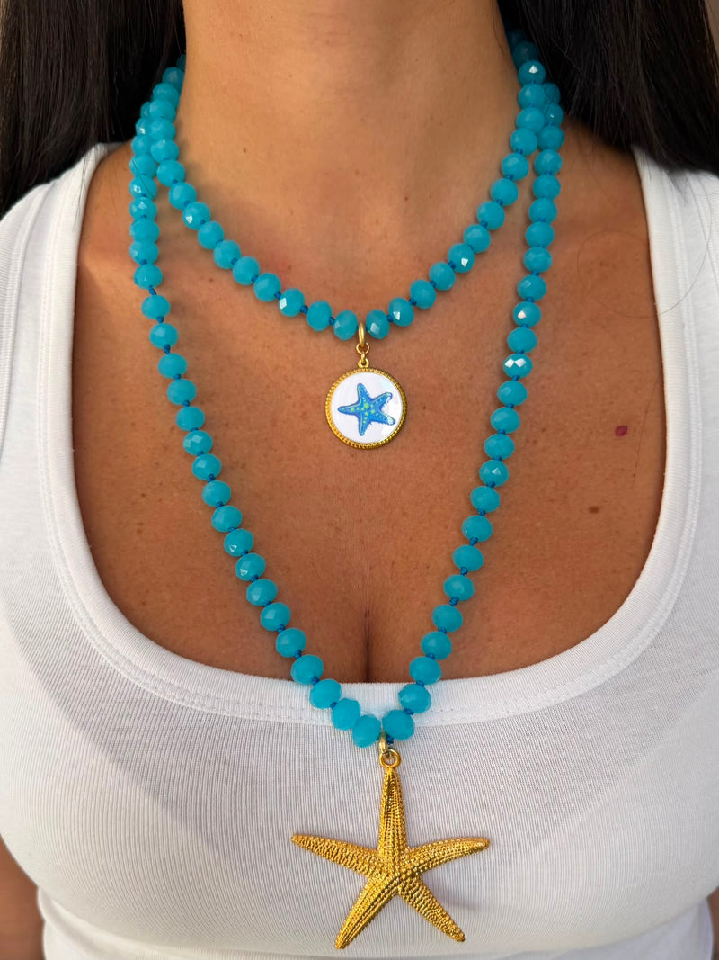 set mare collana e orecchini