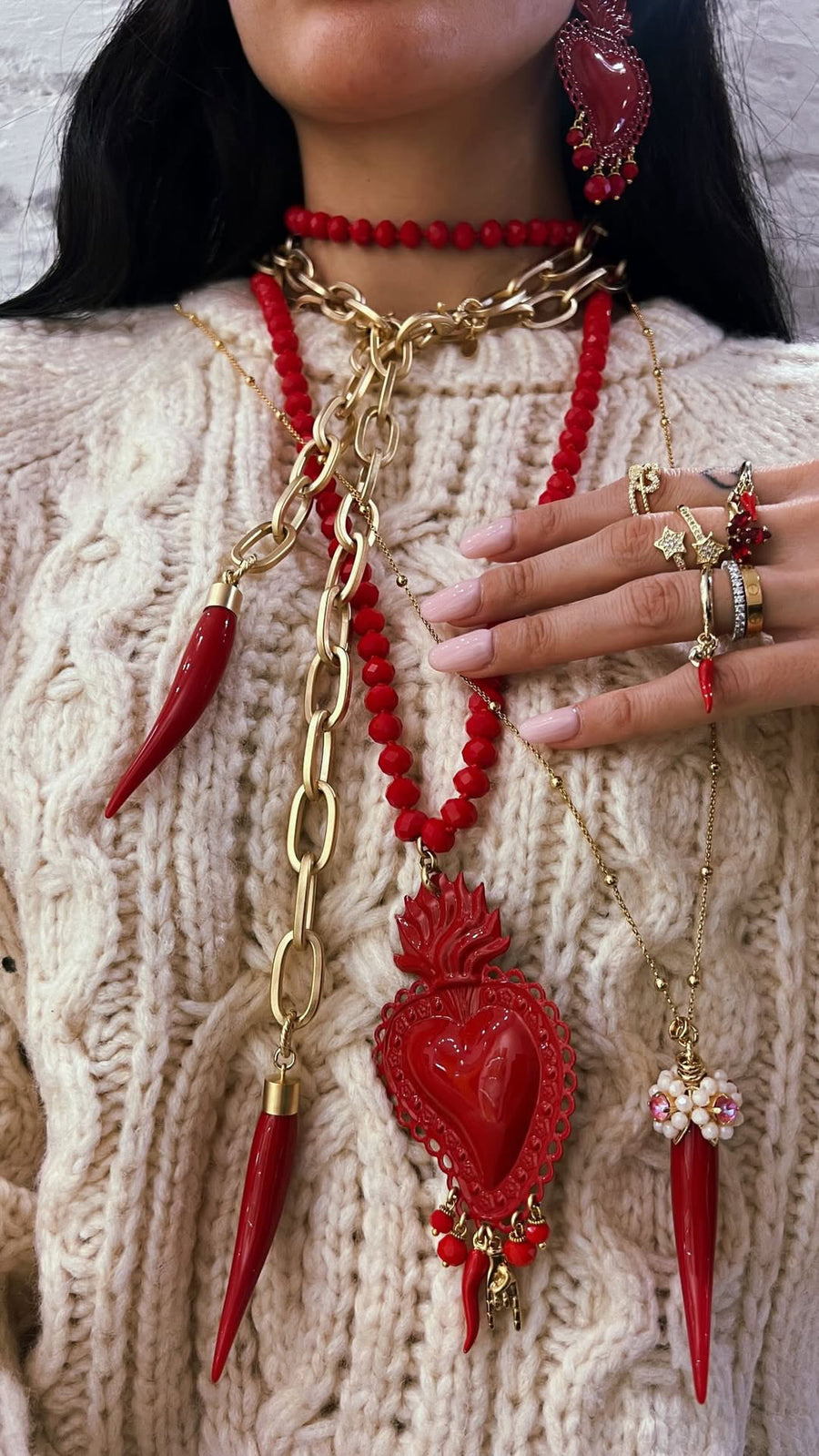 Collana catena gold e corno - alessandraavallone