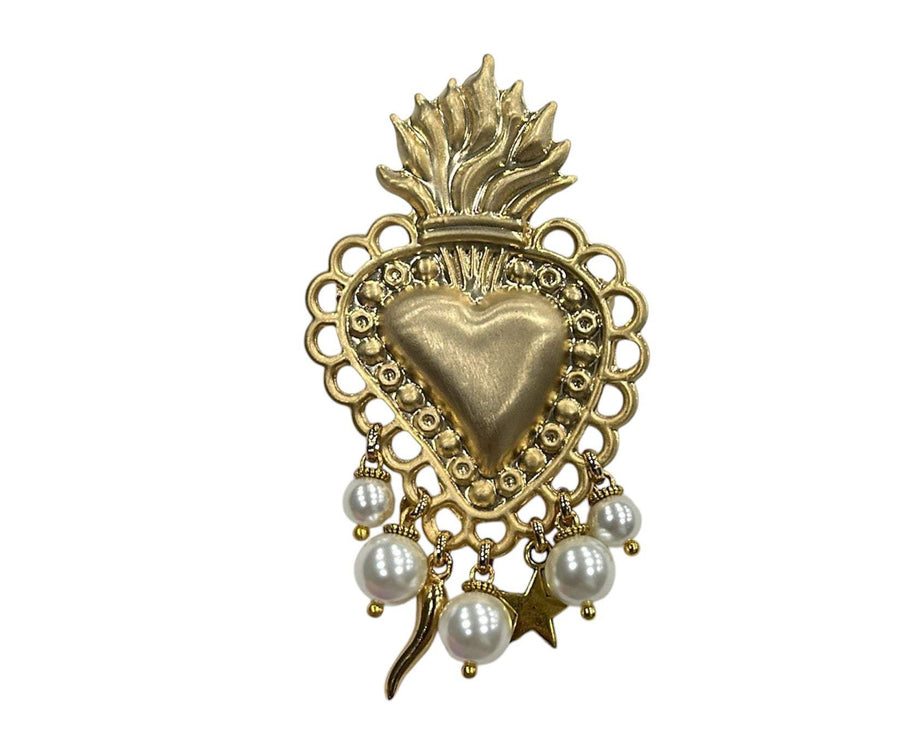 Spilla cuore sacro - Alessandra Avallone