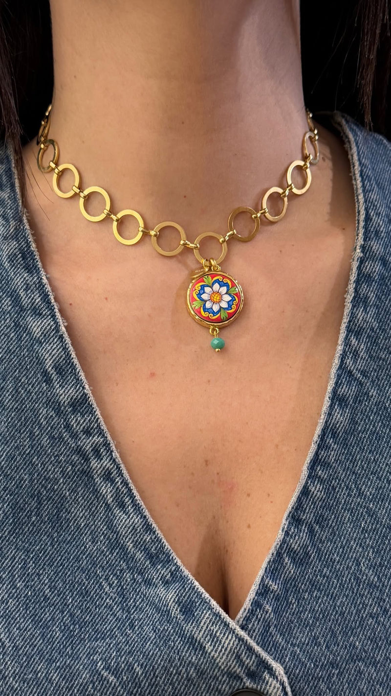 Collana Maiolica Gold