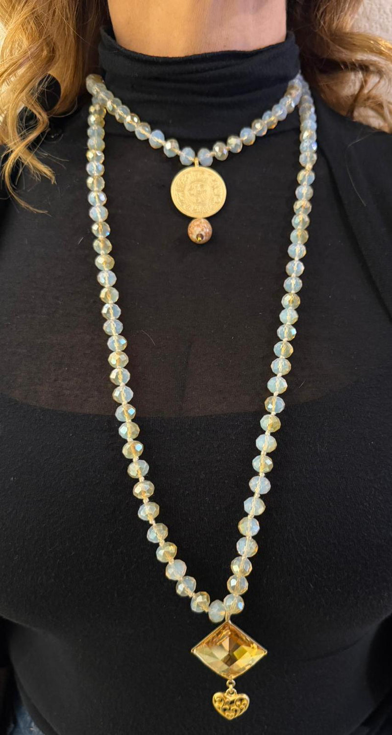 Collana Lunga in cristallo