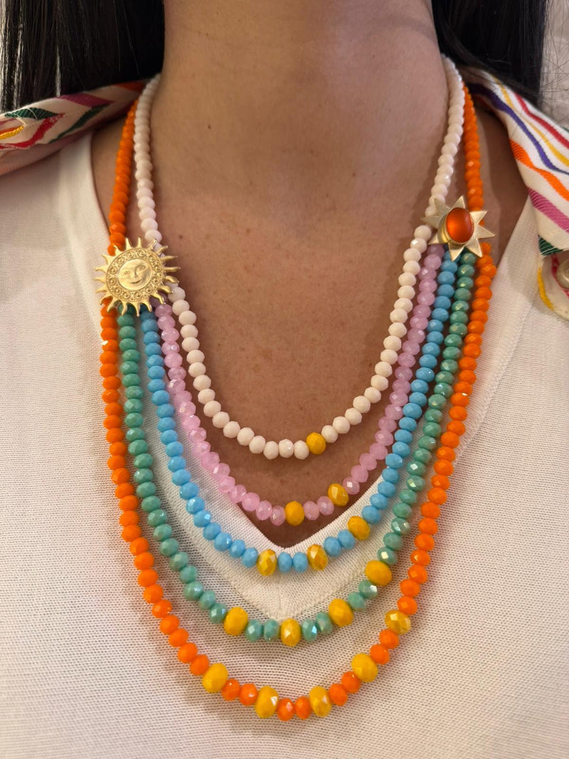 Collana Sole multicolor