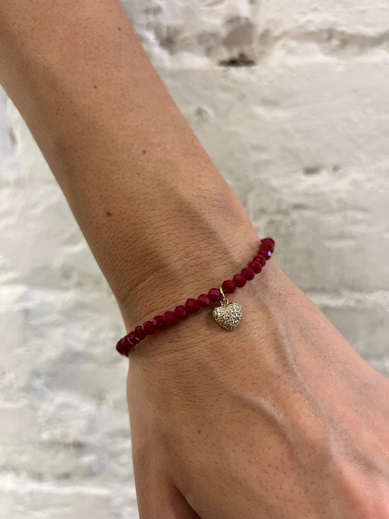 Bracciale con Cristalli Colorati e Ciondolo – Cuore o Stella - Alessandra Avallone