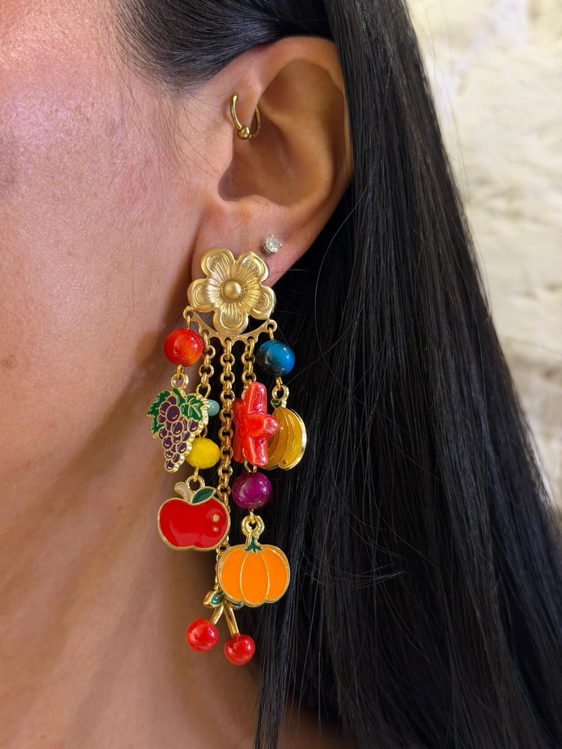 orecchini charms frutta