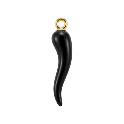 Corno Portafortuna Nero