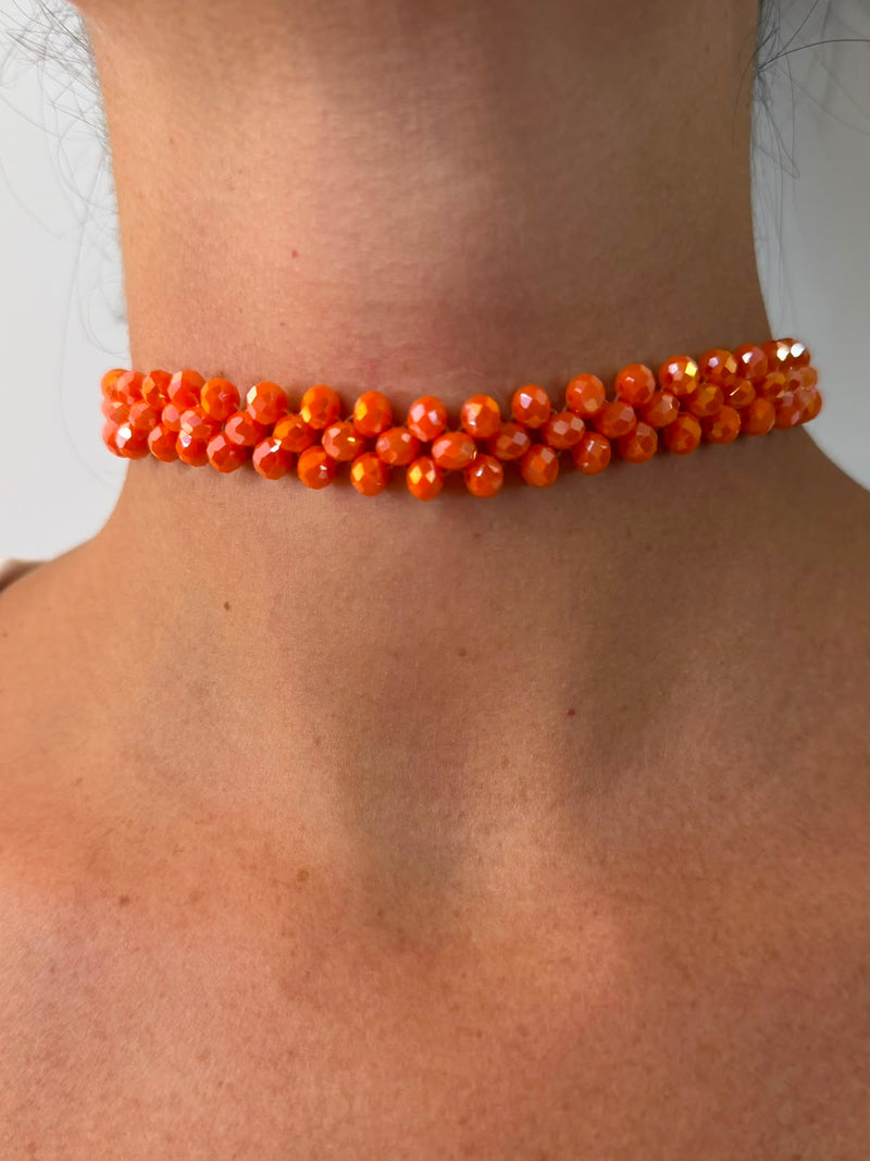 CHOKER CRISTALLI SFACCETTATI