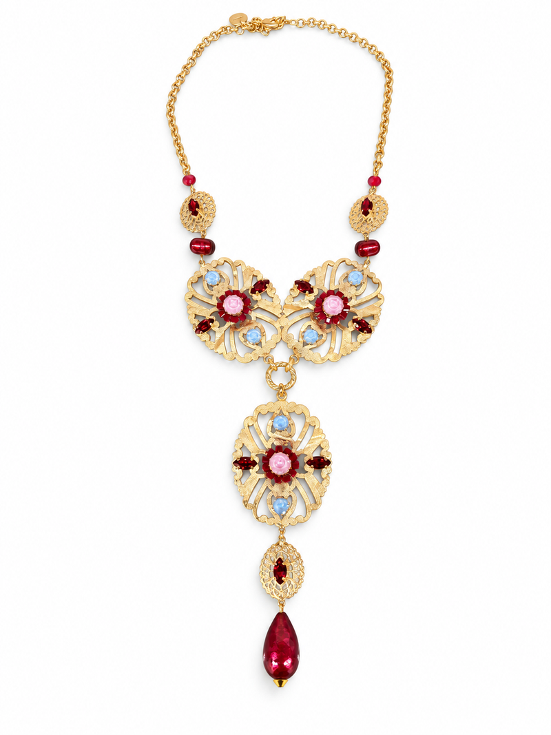 Collana filigrane multicolor